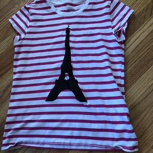 Eiffel Tower girls shirt